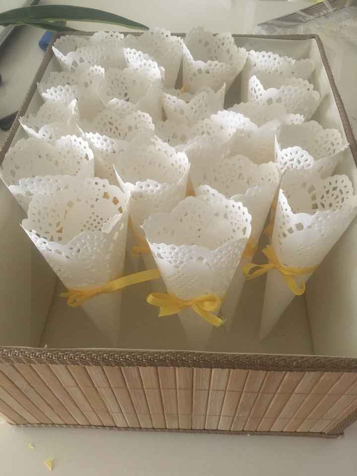 Cornets à confettis en napperons - 1