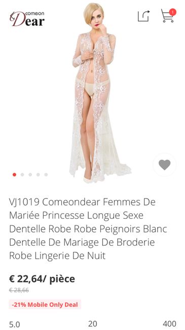 Peignoir dentelle - 2