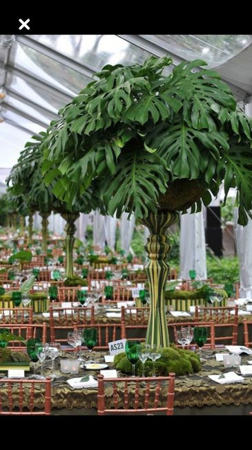  Des centres de tables tropicaux en hauteur!! - 1