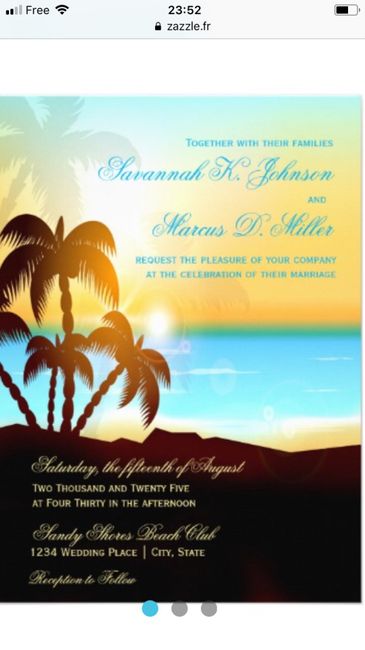 Tropical wedding: le faire-part 4