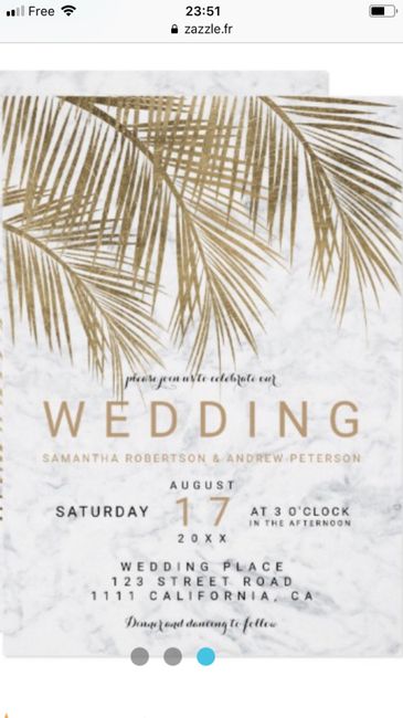 Tropical wedding: le faire-part 5