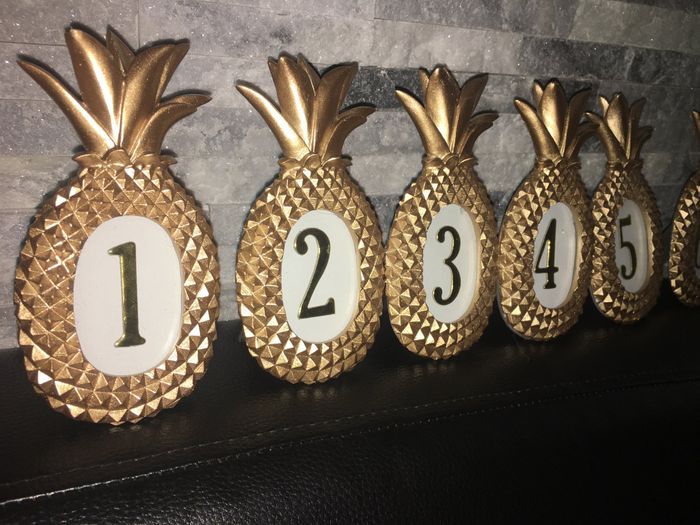 Numéros de tables ananas 🍍 🍍 - 2