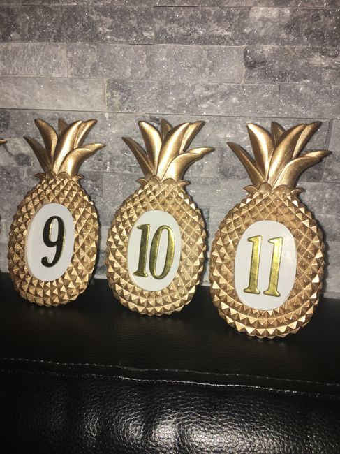 Numéros de tables ananas 🍍 🍍 - 3