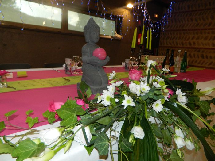 compo florale table d'honneur