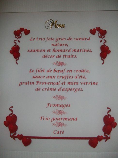 Montage menu
