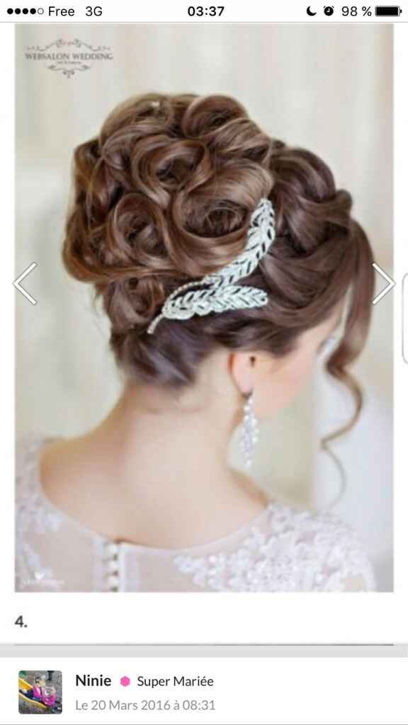 Chignon de marié brune - 1
