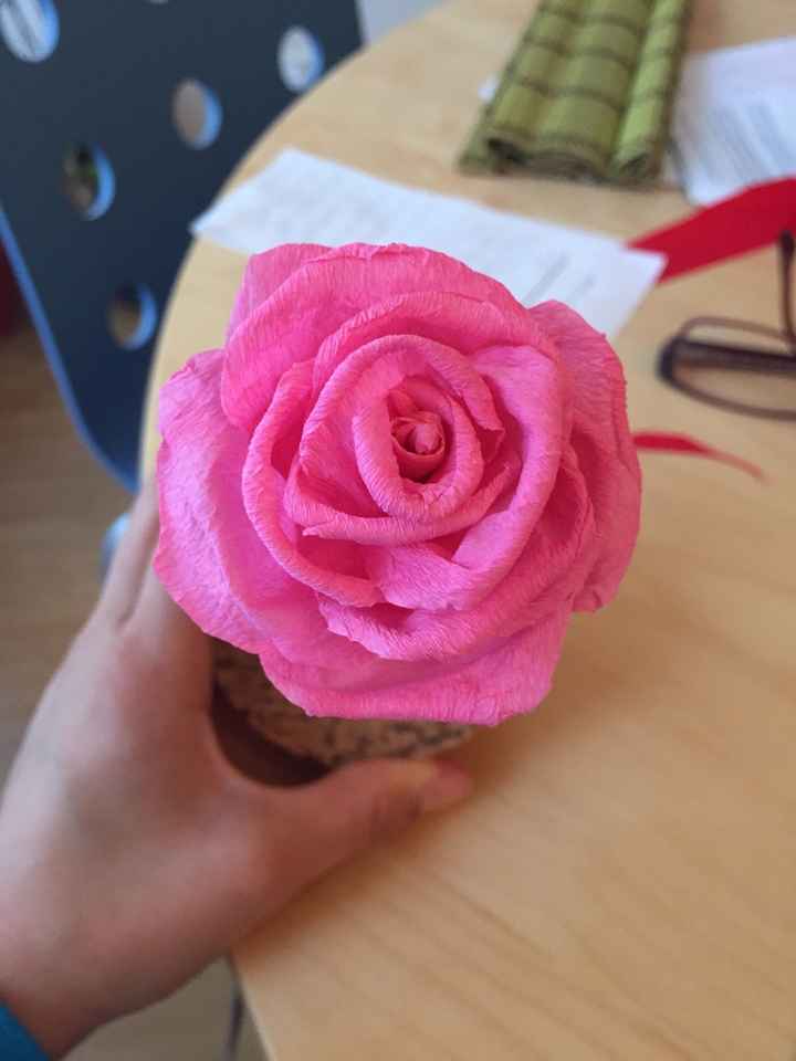 Diy rose en papier crépon - 1