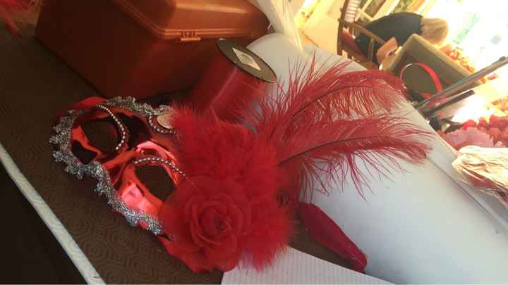 Autres diy : palmier + masque bal + la touche bleu - 3