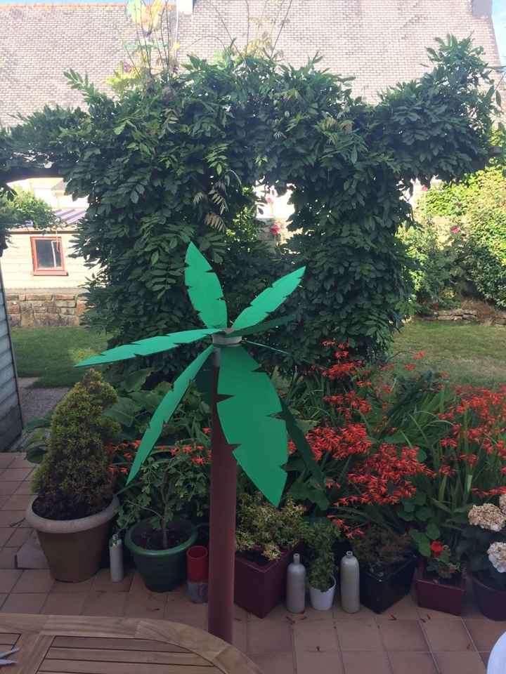 Autres diy : palmier + masque bal + la touche bleu - 4