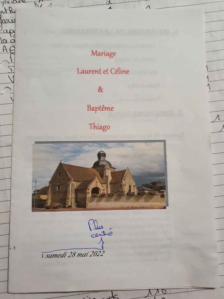 Livret de messe - 1