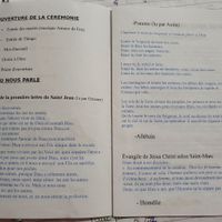 Livret de messe - 2