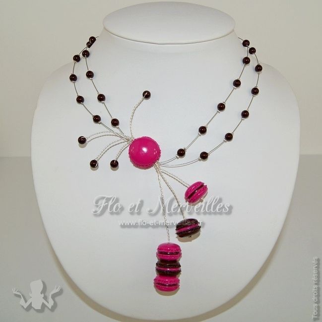 Collier macarons
