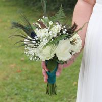 bouquet à lancer plume de paon