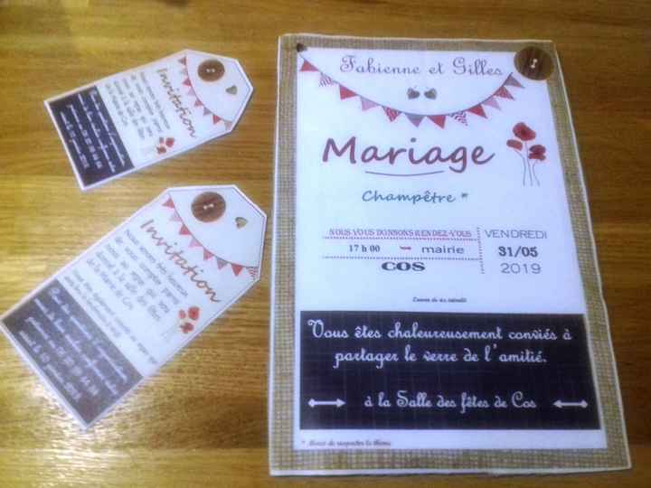 Faire part champêtre