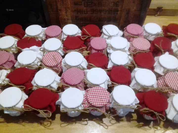 Vue globale des dragées pour les invités