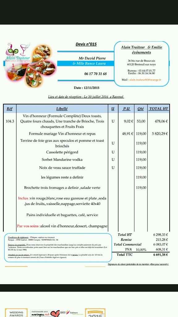 Dites moi vos menus ! - 1