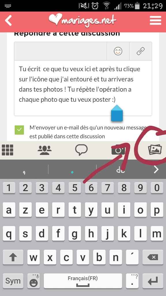 Comment poster une photo  ? - 1