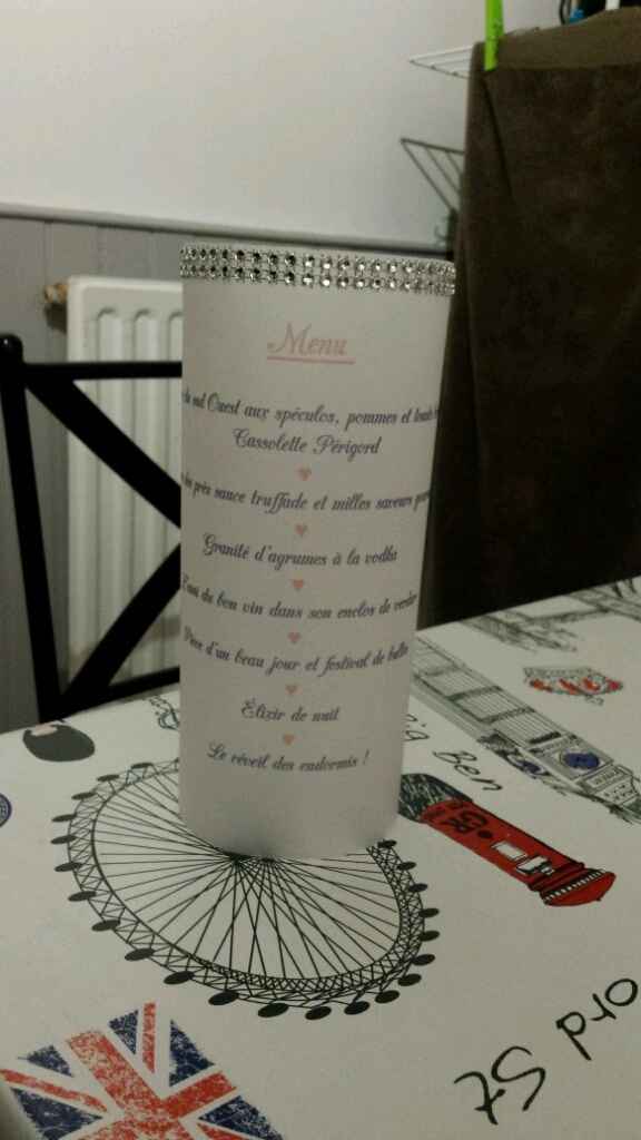 Mes menus photophore :) et avancement - 2