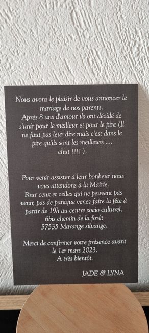 Mes faire-part 2