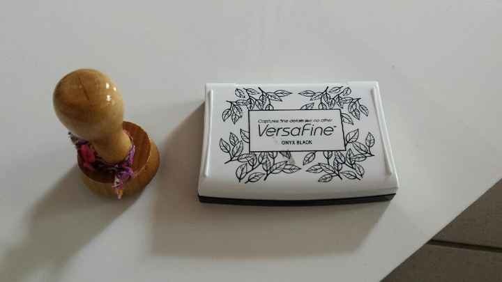 Contenants dragées toile de jute, souci encre - 1