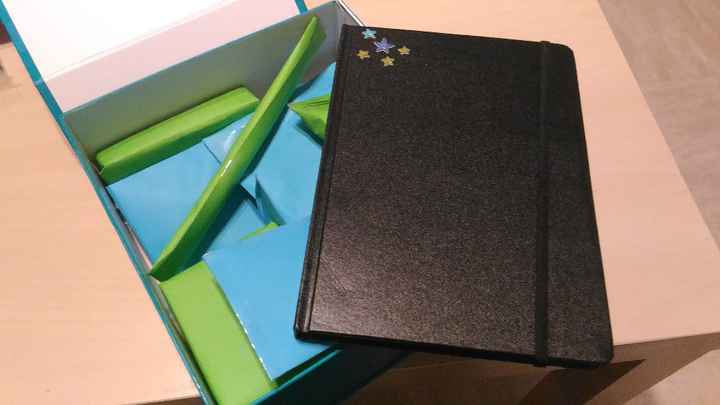 Le carnet avec les autres cadeaux ^^