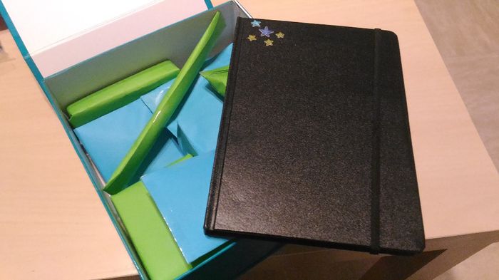 Le carnet avec les autres cadeaux ^^