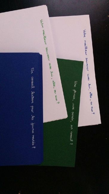 Quelles couleurs avez-vous choisi pour votre mariage ? - 1