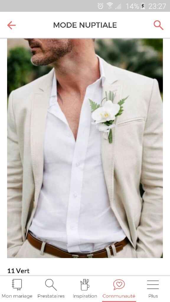 Ni cravate ni noeud pap', ni costume mais alors quoi pour être le plus beau le jour j? ;-) - 1