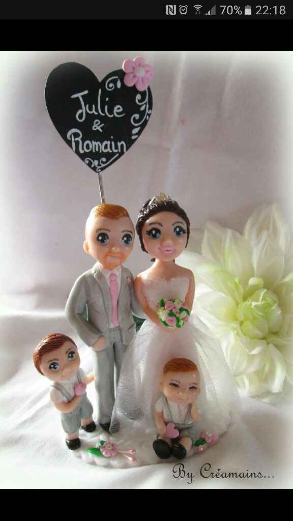 Figurine mariés gateau - 1