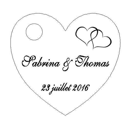 étiquettes transparentes pour contenant dragées - 1