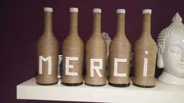 Déco avec des bouteilles  de vins - 1