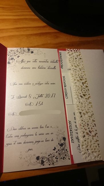 Corps du faire-part