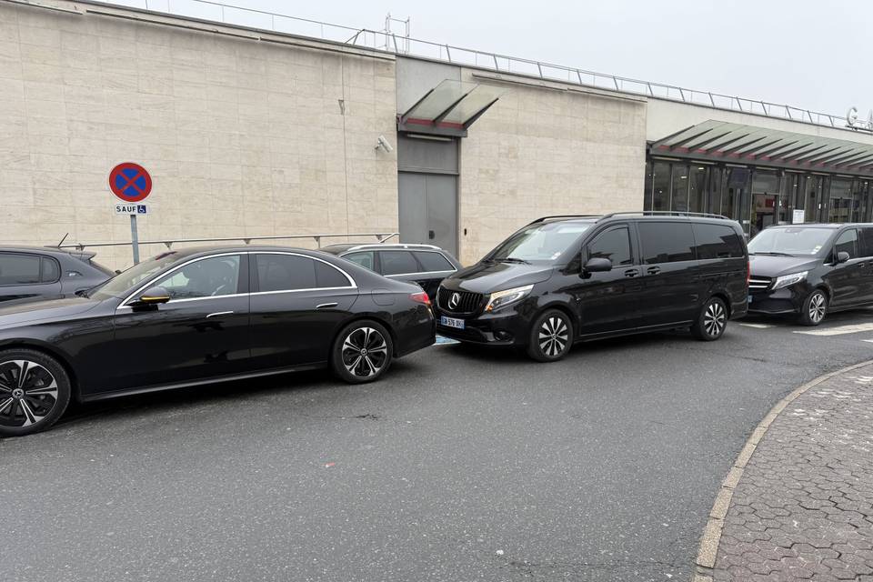 1 classe e + 2 van 7pax