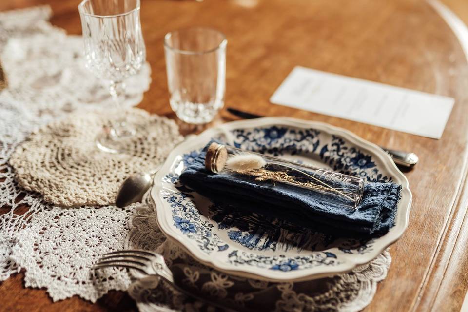 Table bleu