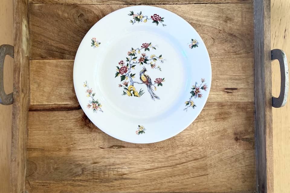 Assiette fleuri