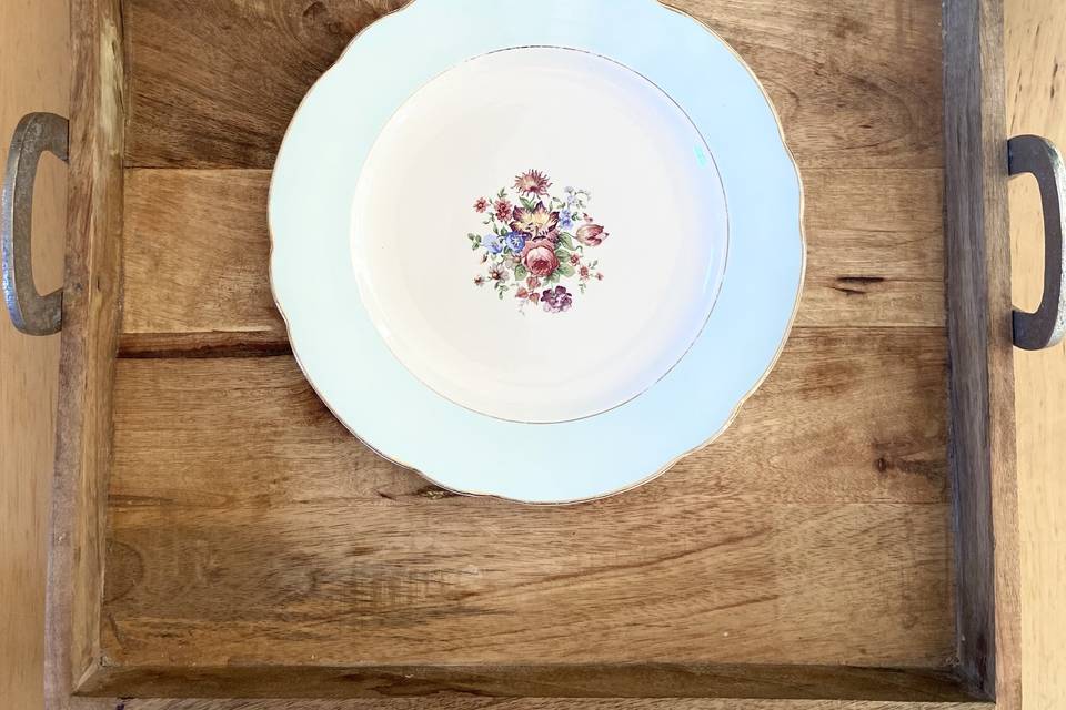 Assiette fleuri