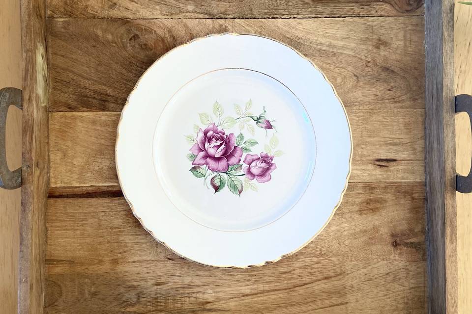 Assiette fleuri