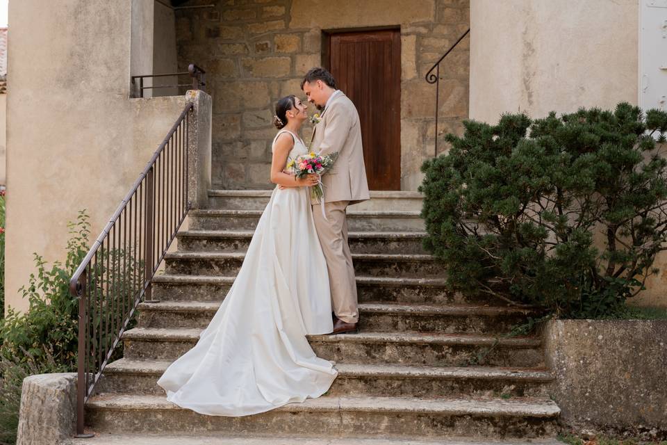 Photos de mariage drôme couple