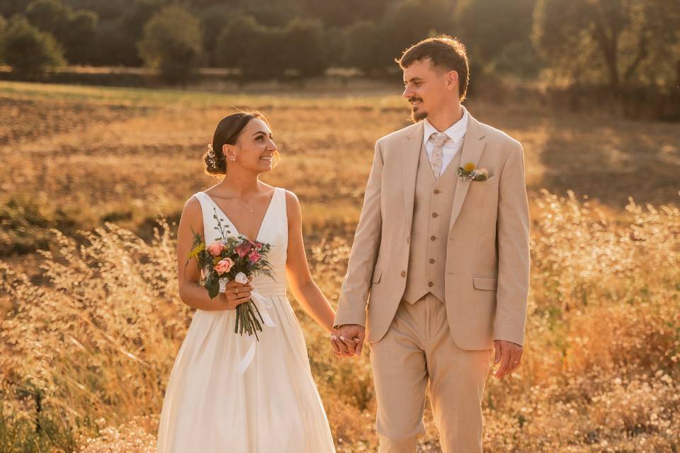 Photos de mariage drôme couple