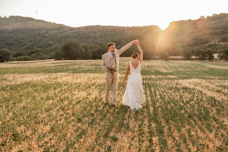 Photos de mariage drôme couple