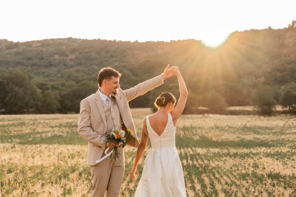 Photos de mariage drôme couple