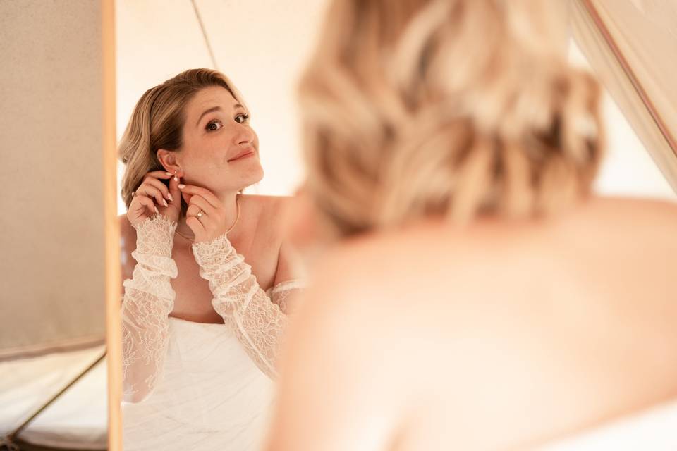 Les préparatifs de la mariée