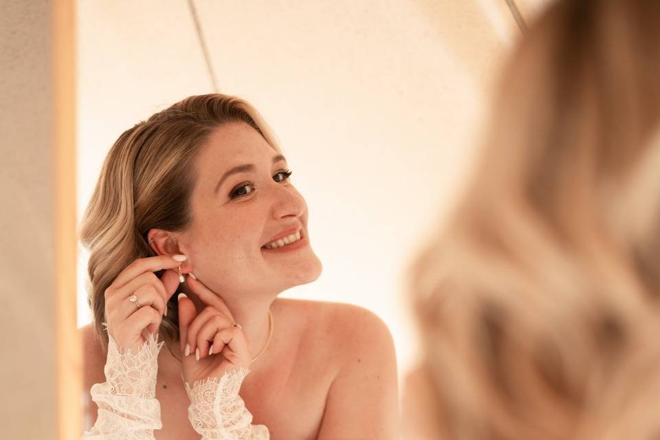 Les préparatifs de la mariée