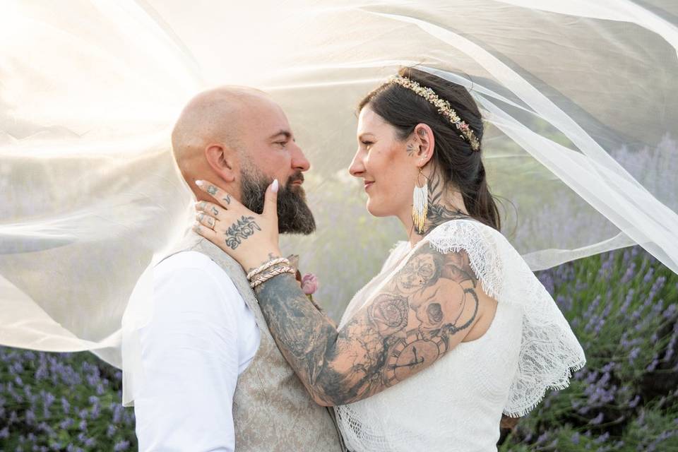 Photos de mariage drôme couple