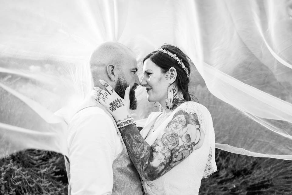 Photos de mariage drôme couple