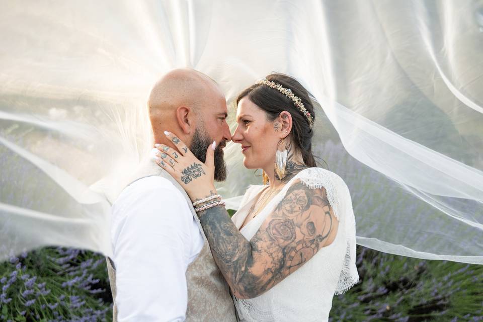 Photos de mariage drôme couple