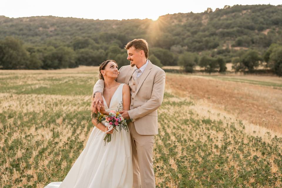 Photos de mariage drôme couple