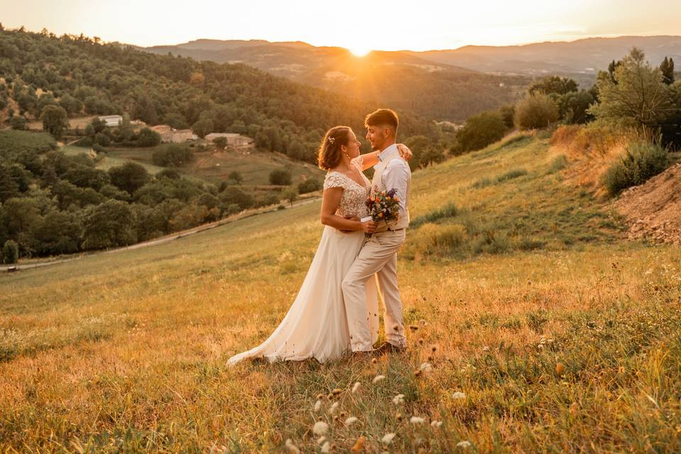 Photos de mariage drôme couple