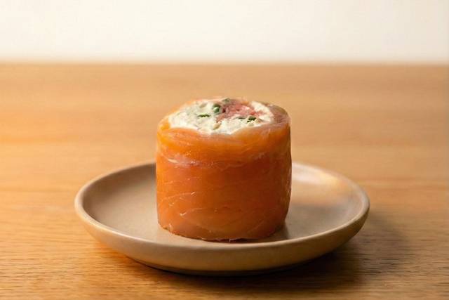 Roulé de saumon fumé maison
