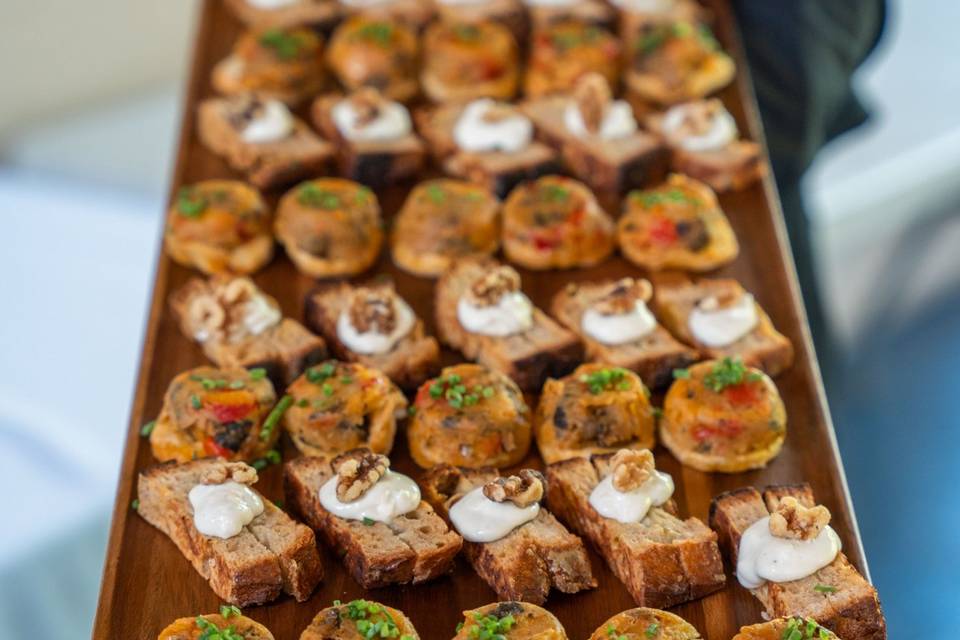 Plateaux de bouchées salée